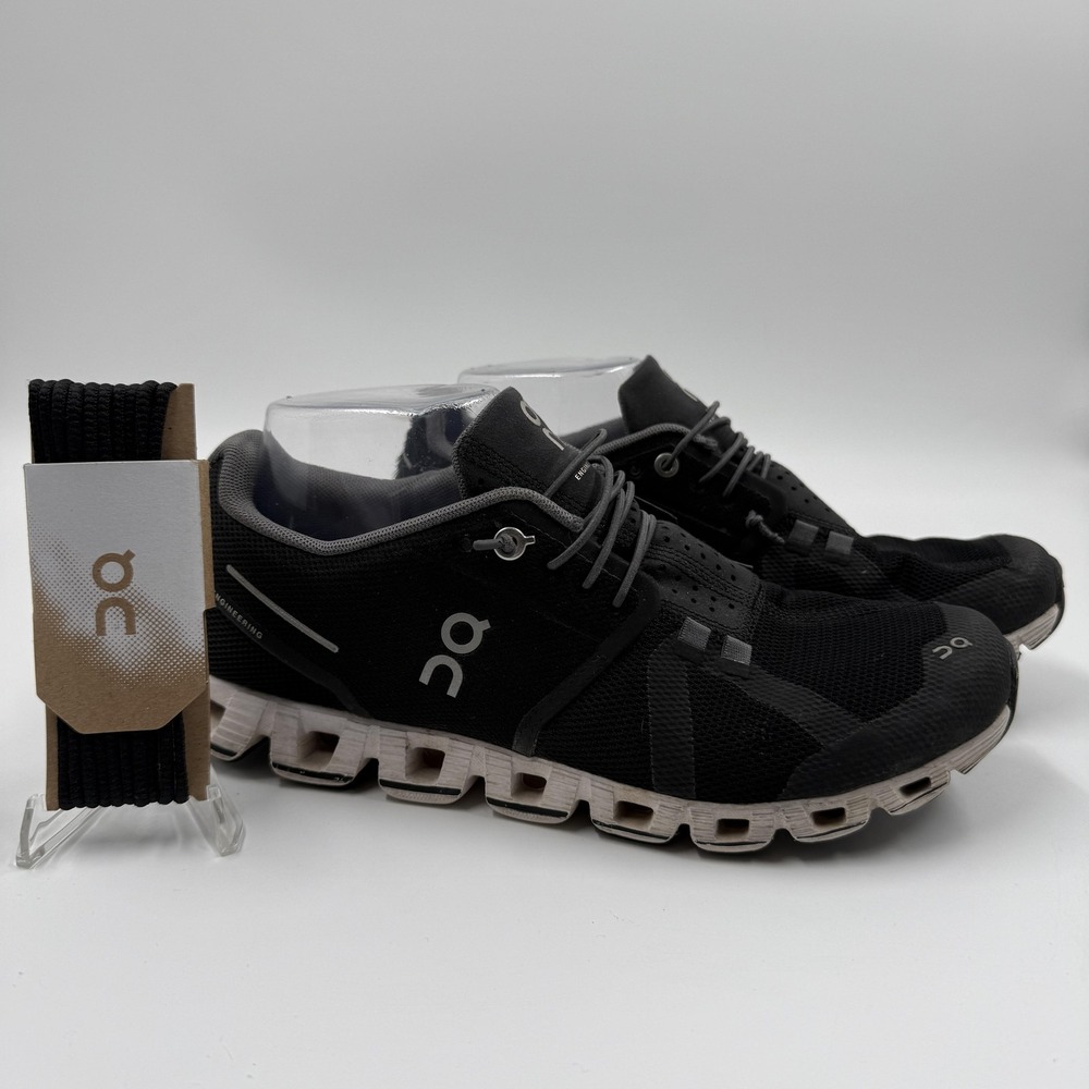On Shoes Womens Size 8.5 Black Mesh CloudTec Athletic Running Sneakers Lace Up